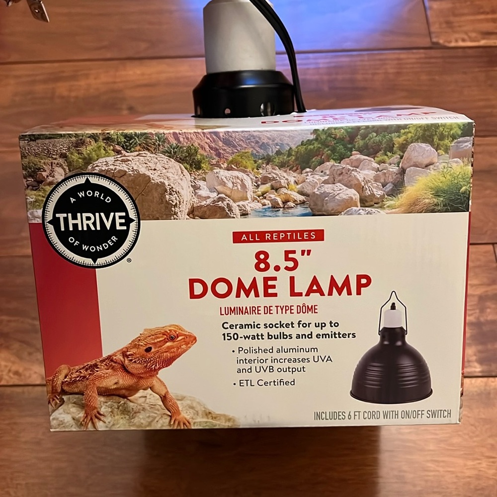 8.5” Dome Lamp for Reptile Habitats